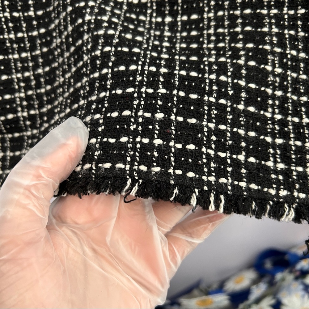 Ann Taylor Wool Blend Tweed Frayed Hem Pencil Skirt Size 0 - “Aveline” - Picture 6 of 16